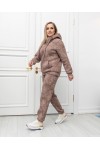 Костюм спортивный на флисе Аврора бежевый