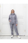 Костюм спортивный на флисе Аврора светло-серый