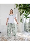 Летний женский комплект Иви зеленый