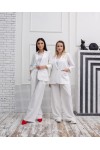 Брючный женский косиюм Мадрид белый
