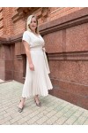 Плиссированное платье Грейс розовый