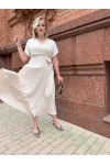 Плиссированное платье Грейс розовый