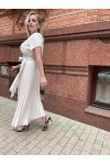 Плиссированное платье Грейс розовый