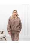 Костюм спортивный на флисе Лаки беж