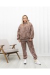 Костюм спортивный на флисе Лаки беж