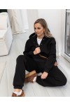 Костюм спортивный на флисе Рим черный