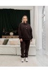 Костюм спортивный на флисе Рим шоколад