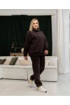 Костюм спортивный на флисе Рим шоколад
