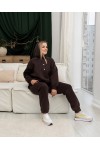 Костюм спортивный на флисе Рим шоколад