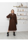 Демисезонное пальто Бостон шоколад