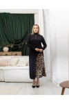 Плисерованая юбка Зара леопард
