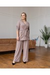 Костюм из трикотажной ангоры Моника пудра