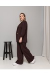 Брючный женский косиюм Вегас шоколад