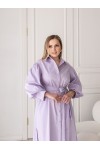Элегантное платье-рубашка Лейла сирень