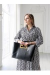 Платье-рубашка Джил черно-белый