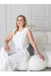 Женский брючний костюм Флай белый