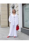 Женский брючний комплект Дали белый