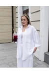 Женский брючний комплект Дали белый