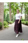 Шифоновая плисерованная юбка Синтия чорный