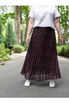 Шифоновая плисерованная юбка Синтия чорный