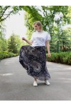 Шифоновая плисерованная юбка Синтия графит