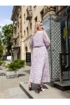 Шифоновое платье плиссе Камилла лаванда