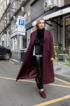 Женское демисезонное пальто Даяна марсала