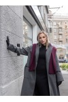 Стильное демисезонное пальто Сейди серый