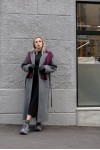 Стильное демисезонное пальто Сейди серый