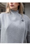 Женское демисезонное пальто Сейди серый