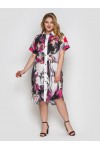 Платье-рубашка Сати акварель