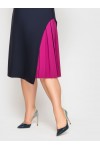 Платье офисное Ванда синее