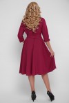 Расклешенное платье Паула марсала